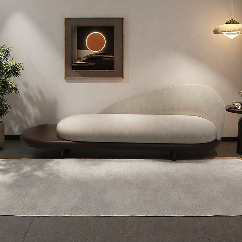 Méridiennes d'intérieur Modern Sofa Home Leisure, Orienté à droite, Beige