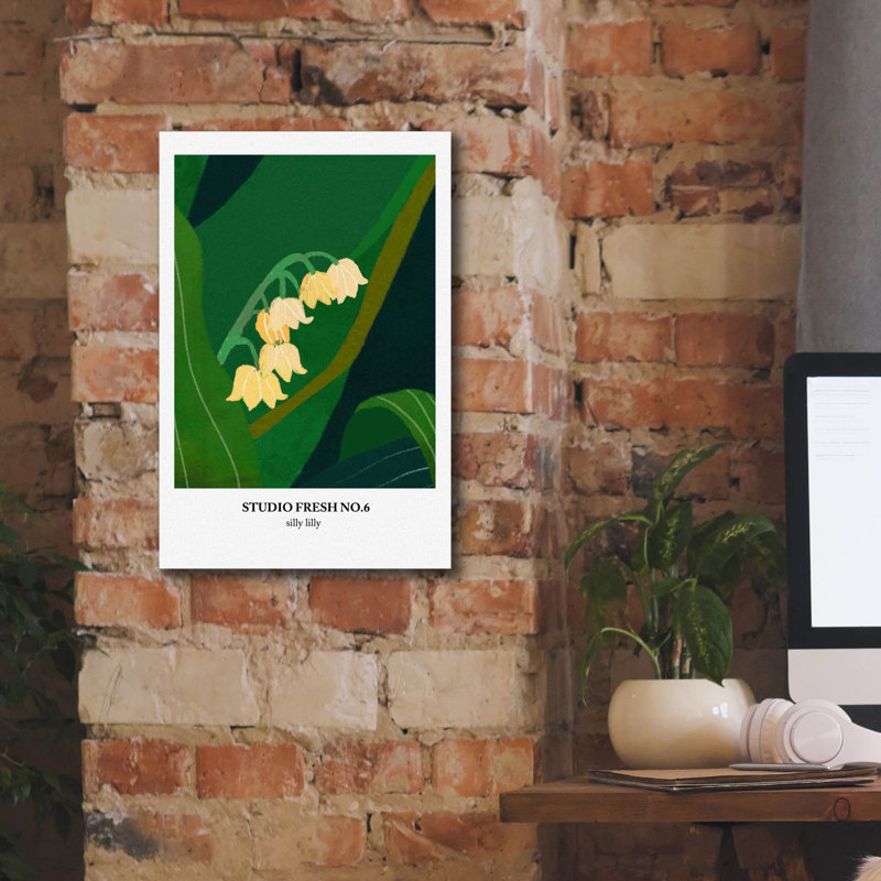 «Silly Lilly» par Design Fabrikken, art mural sur toile, H 18 po x l 12 po x P 0,75 po