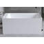Baignoire 51 po à surface solide matte, baignoire autoportante en pierre de résine à surface solide, baignoire profonde blanche matte, baignoire autoportante avec trop-plein et bonde escamotable, blanc mat