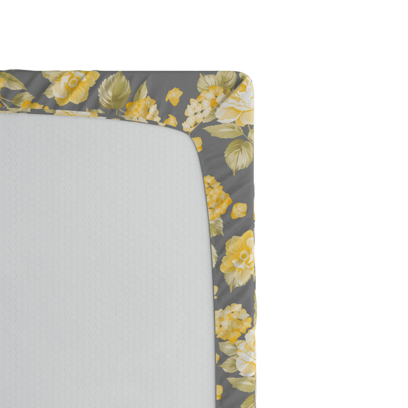 Drap-housse floral/floral, Drap-housse simple TG