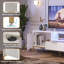Brilyn Fluted TV Stand, Glossy Media Console with Wave Pattern Buffet Cabinet-1936950615-1915976573
