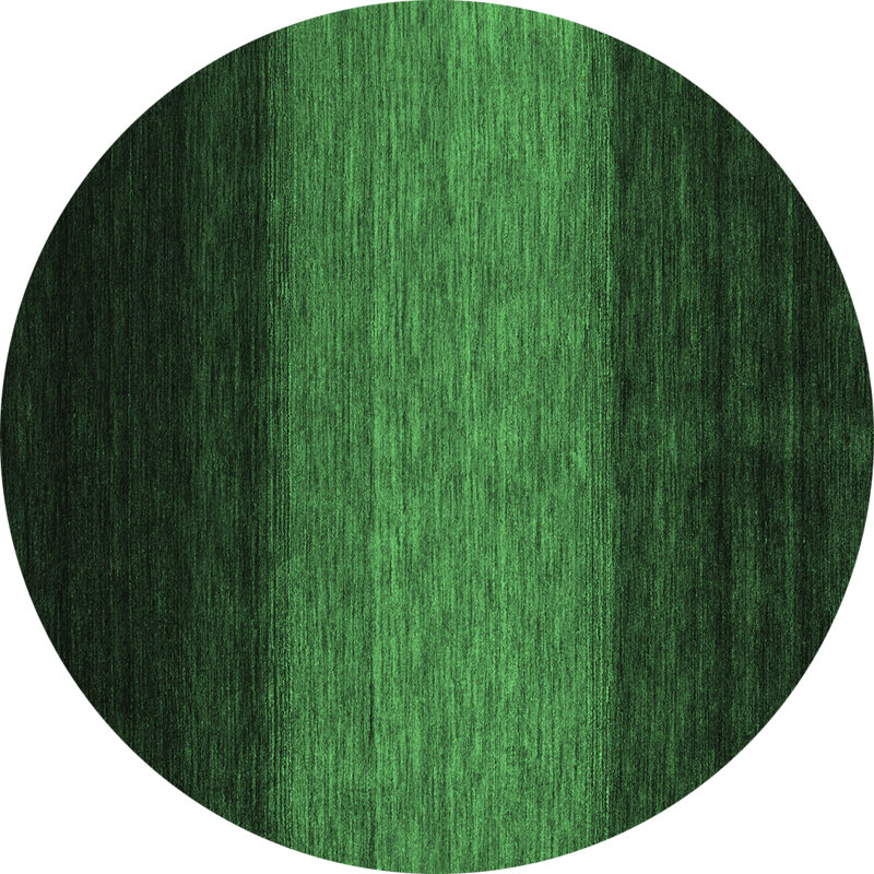 Washable Abstract Indoor Rug, Round 3'
