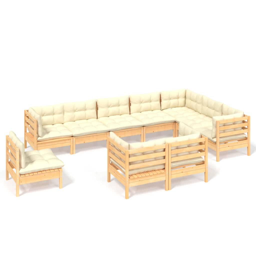 Gartenecksofa Huben mit Kissen