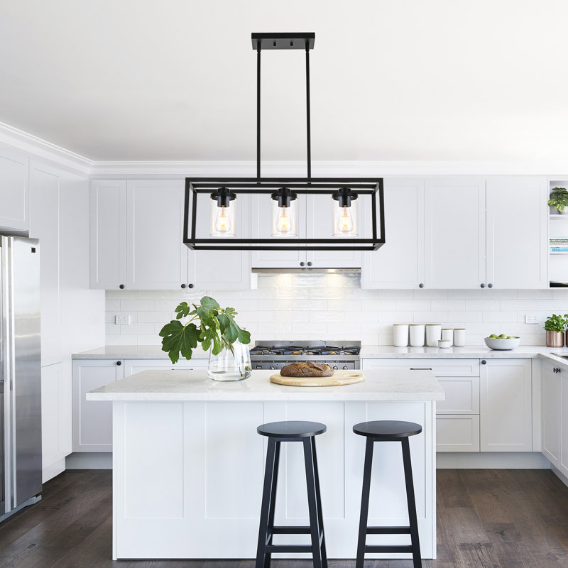 Joeseline 3 - Light Kitchen Island Pendant, Black