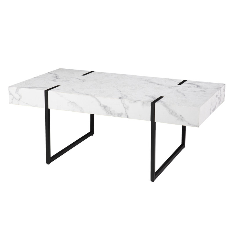 Table basse à plateau en marbre Donaldo