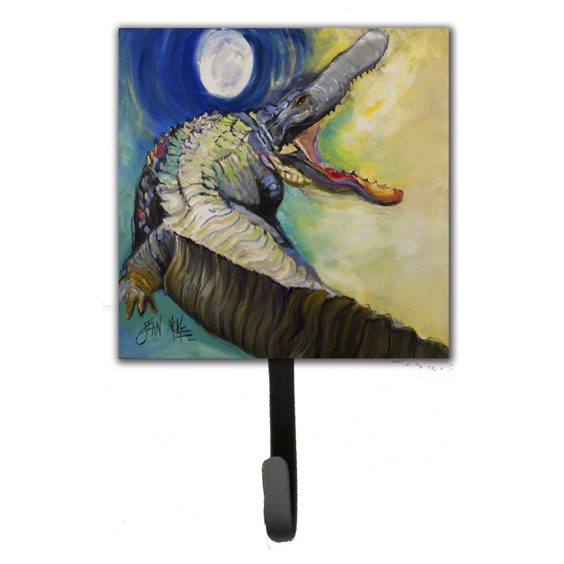 Porte-laisse alligator et crochet mural