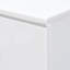 Table de chevet 2 tiroirs Hudson avec port USB et rangement, blanc-781009865
