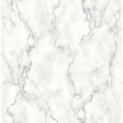 Metson Faux Marble 216" L x 20.5" W Peel and Stick Wallpaper Roll