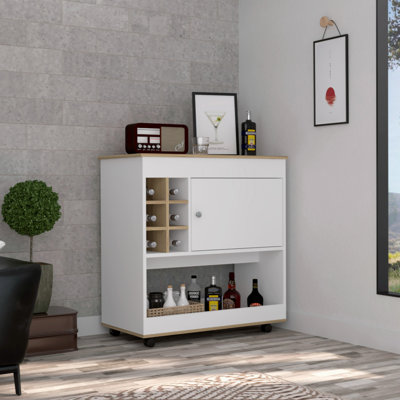 Wood Bar Cart