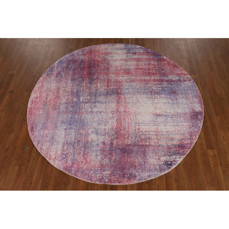 Tapis contemporain contemporain à motif abstrait