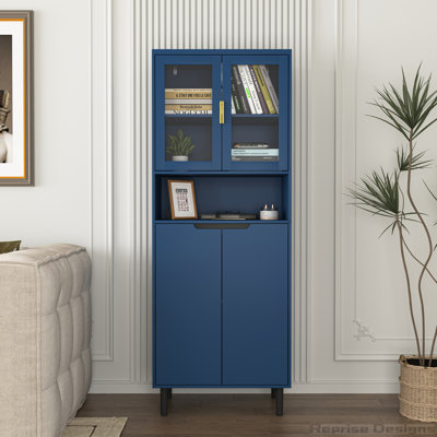 Grande armoire d'exposition avec rangement