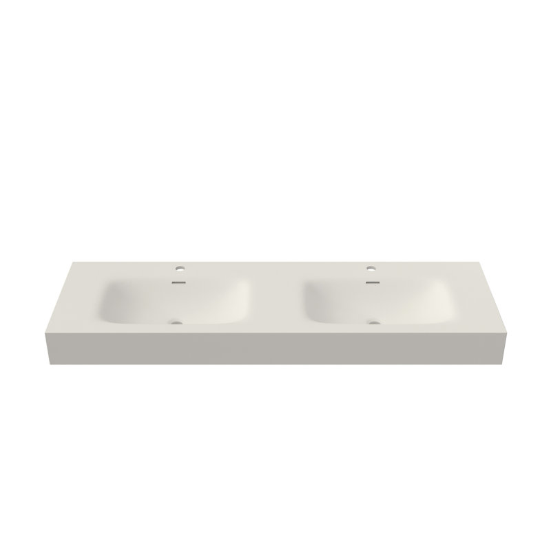 Bathroom Rectangular Sink With Faucet Holes