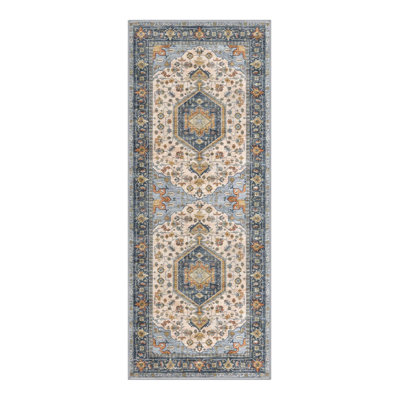 Tapis de couloir antidérapant Boho