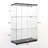Versatile Three-Shelf Glass Cabinet For Display And Storage, Enhancing Functionality And Style.-1982005465