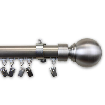 Antony Steel Adjustable Single Curtain Rod