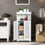 Armoire de rangement blanche sur pied