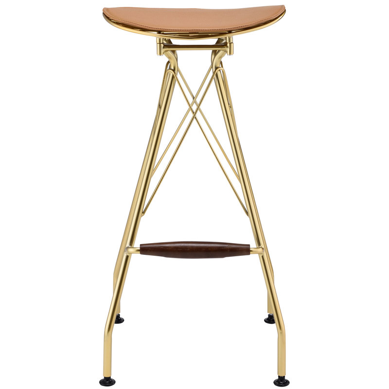 2 tabourets de bar or et whisky - siège de selle avec repose-pieds pour un espace de divertissement élégant (paire) Golf