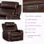 Fauteuil inclinable en cuir italien Logan