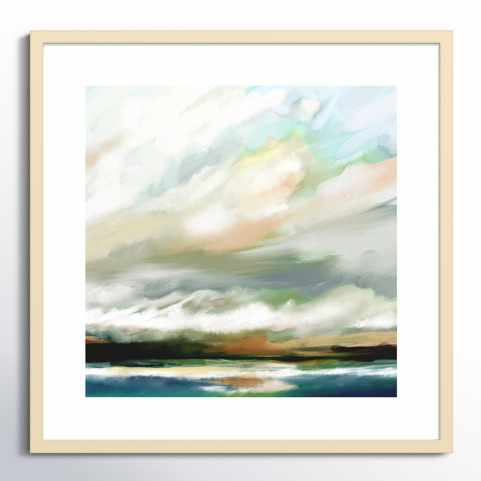 Sunday Morning Print by Mary Sparrow, Framed Print, 25" H x 25" W, Natural