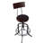 Aed Swivel Solid Wood Adjustable Height Bar Stool