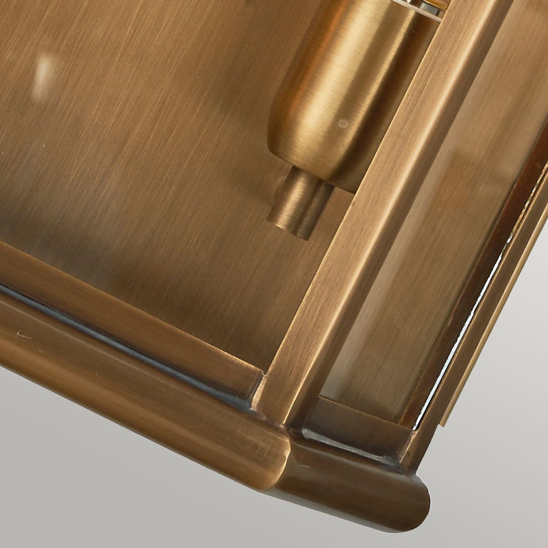 Baylor Aged Brass Outdoor Flush Mount