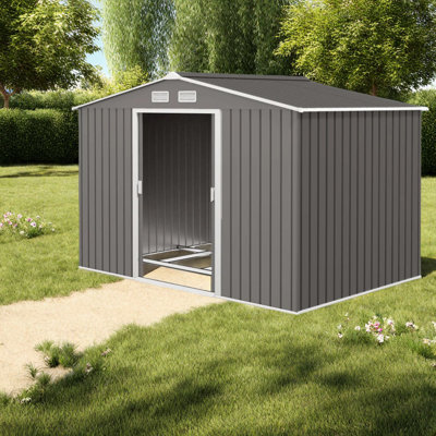 Spacious Metal Sheds With Galvanized Steel, Modern Design For Outdoor Storage