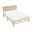 Lit plateforme double Cary, brun naturel de style scandinave original-124561686