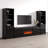 Fiorenze 120.5" Modern Entertainment Center with Electric Fireplace, High Gloss Finish, Media Storage-1729643412