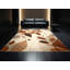 Tapis moelleux moelleux et moelleux à motif d'automne abstrait rustique beige-1909184380