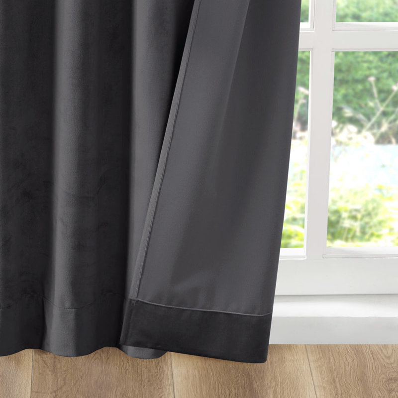Hegewisch Blackout Curtain Panel Pair, Gray, 37" W x 95" L