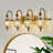 Modern Vanity Light Fixture With Glass Globe Shade, 4-Light Wall Sconce For Bathroom, Bedroom, Kitchen, And Hallway, Mid-Century Design, G9 Bulb Compatible-1966132994-1966132992