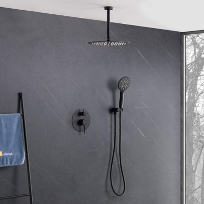 Système de douche circulaire à pression équilibrée à 2 fonctions avec valve brute