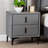 Hedviga Baxton Studio Etienne Modern Slate Grey Velvet 2-Drawer Nightstand