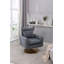 360-Degree Swivel Accent Chair with a Pillow-1177999106