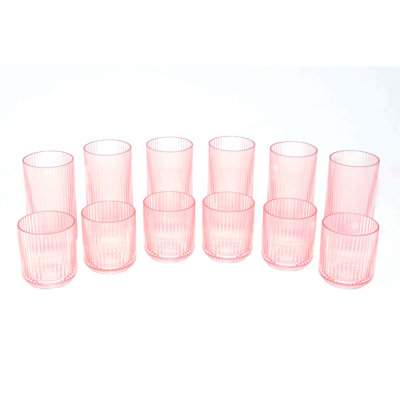 Dazaria Mesa Collection Acrylic Drinking Glass Set
