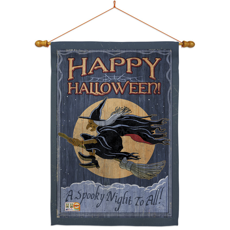 Ensemble de drapeaux en polyester 40 x 28 po A Spooky Night to All