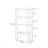 Versatile Acrylic Bookshelf with Cable Hole-107822245