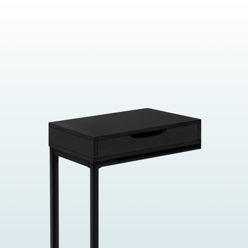 Table d'appoint Kari, Noir, Noir