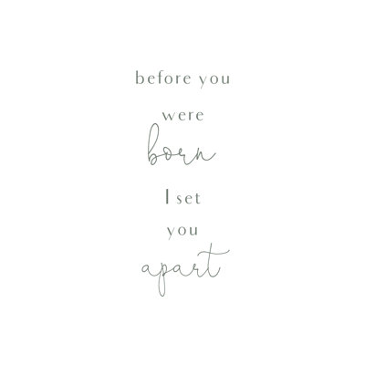 «I Set You Part», reproduction sur toile tendue