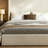 Caron Upholstered Wingback Bed / 52.3" High Headboard / Simplicity / Minimalist / Without Wooden Slats / Box Spring Request / Easy Assembly / King / Textured Ivory Canvas Chenille-763714779