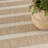 Nourison Positano 5' x Round Beige Ivory Modern Rug-53895336-53895339