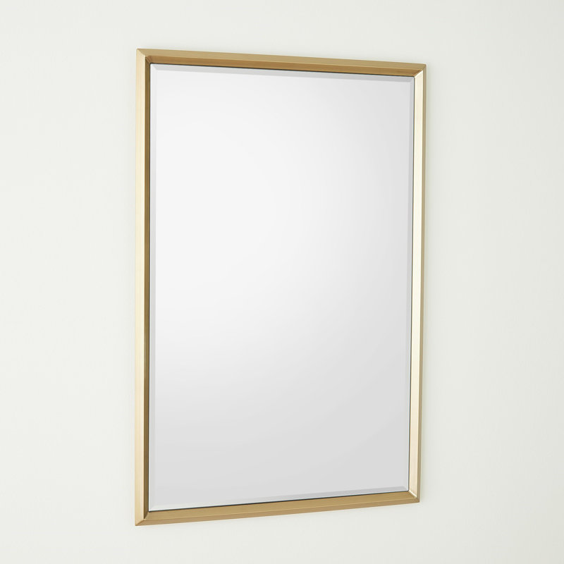 Rectangle Stainless Steel Mirror, 36.5" x 24.5"