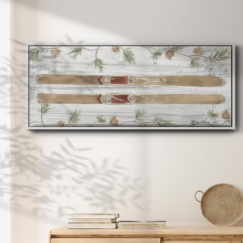 Pinecone Lodge Collection D-, toile encadrée, H 12 po x l 30 po