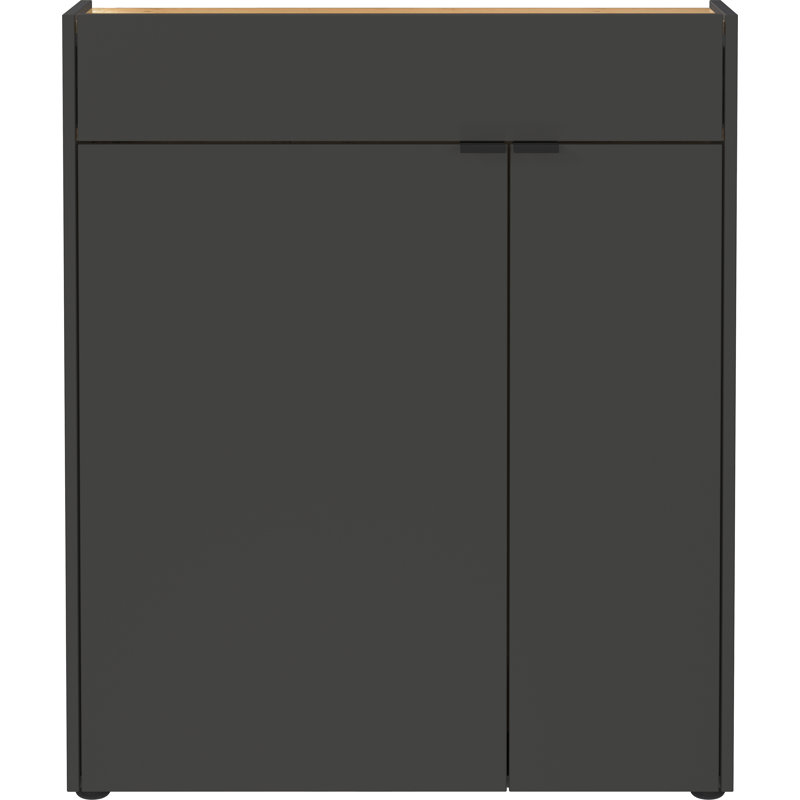 Azavier Rectangle Accent Cabinet, Graphite details