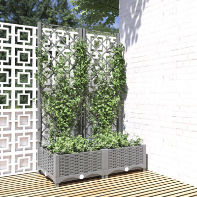 Aunah Raised Garden Bed with Trellis