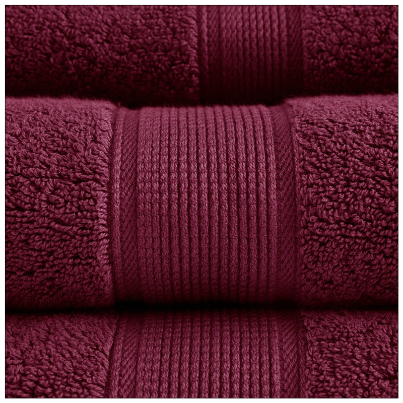 100% Cotton Super Plush Mulit-Size Set, Burgundy