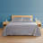 Boston Linen Co. Quatrefoil Sheet Set White Linen Co. 100% Microfiber Luxury Ultra Soft 80 GSM Quatrefoil Sheet Set-135810516-141548933