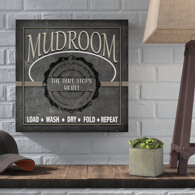 «Mudroom Banner» par Lightboxjour - reproduction d'art textuel sur toile