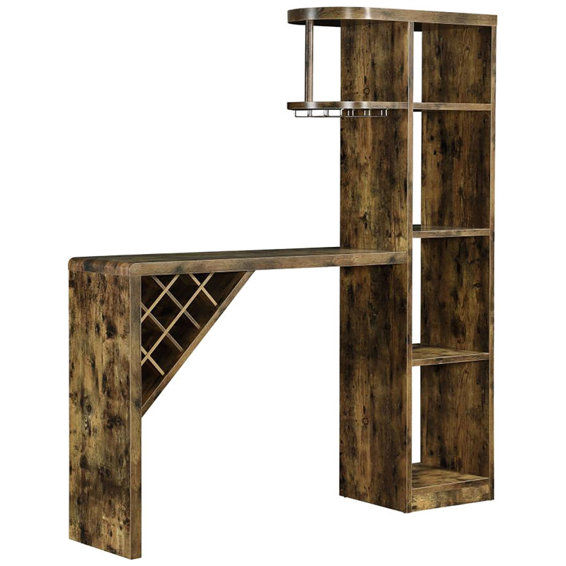 Bar à vin avec style - Table de salle à manger antique avec muscade