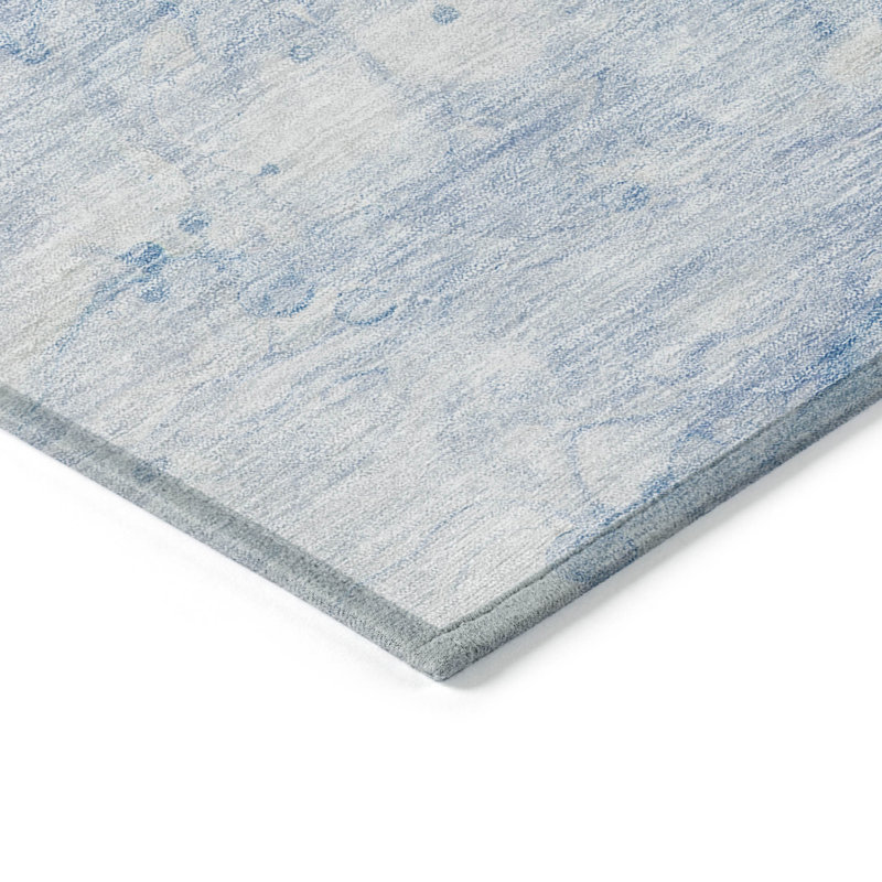 Tapis intérieur lavable abstrait argenté 10 pi x 14 pi
